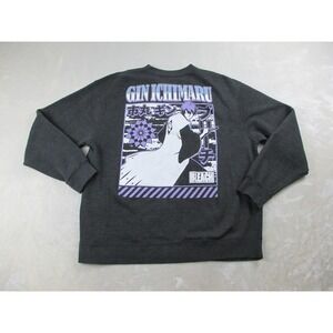 Gin Ichimaru Athletic Sweater Mens 2XL XXL Gray Bleach Anime Pullover